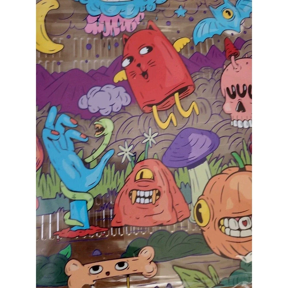 Psychedelic Monsters Retro Hard Shell Case New Macbook Air 13.6 Stand Vent